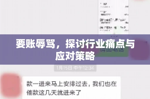 要账辱骂，探讨行业痛点与应对策略