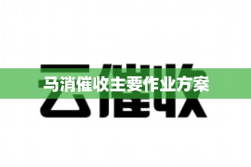 马消催收主要作业方案