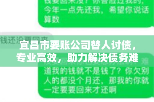 宜昌市要账公司替人讨债，专业高效，助力解决债务难题